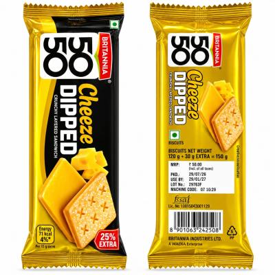 BRITANIA 50-50 BISCUITS - 150 g